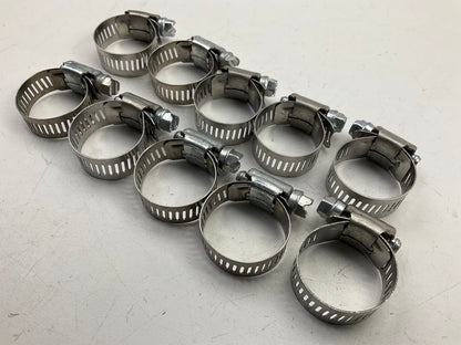 (10) Ideal 5012051 Hose Clamps, SAE Size 12, 1/2''-1-1/4'' (13mm-32mm) Clamp Range