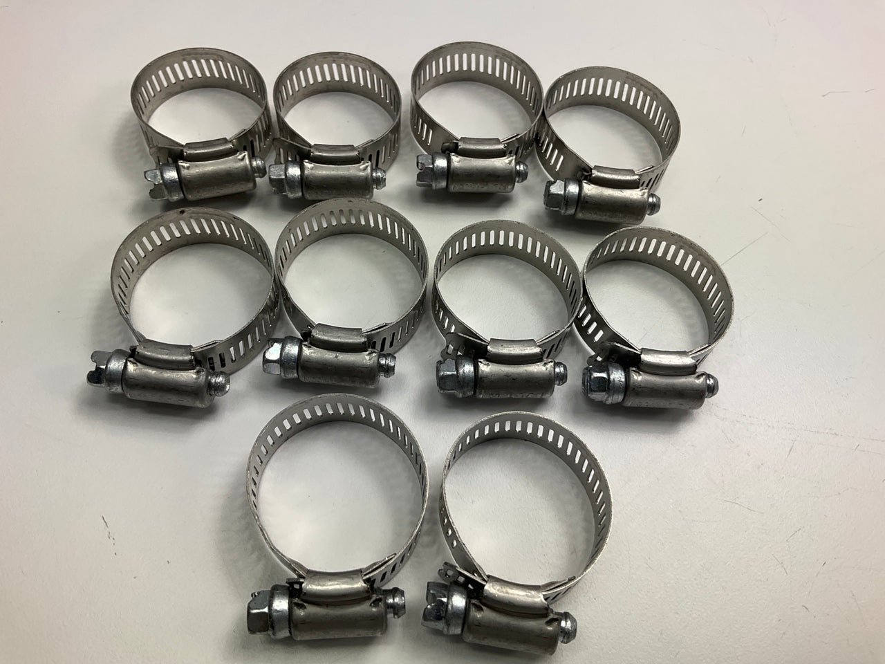 (10) Ideal 5016051 Worm Gear Hose Clamp, SAE Size # 16, 11/16'' To 1-1/2''