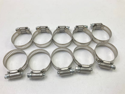 (100) Ideal 5020051 SS Hose Clamps, SAE Size # 20, 3/4'' To 1-3/4'' Clamping Range