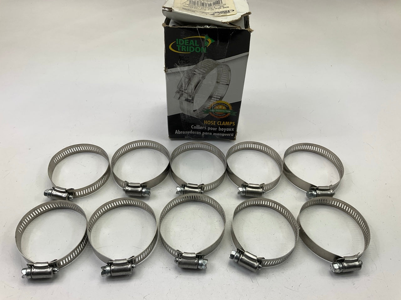 (10) Ideal 5036051 Worm Gear Hose Clamp, SAE Size # 36, 1-3/4'' To 2-3/4''