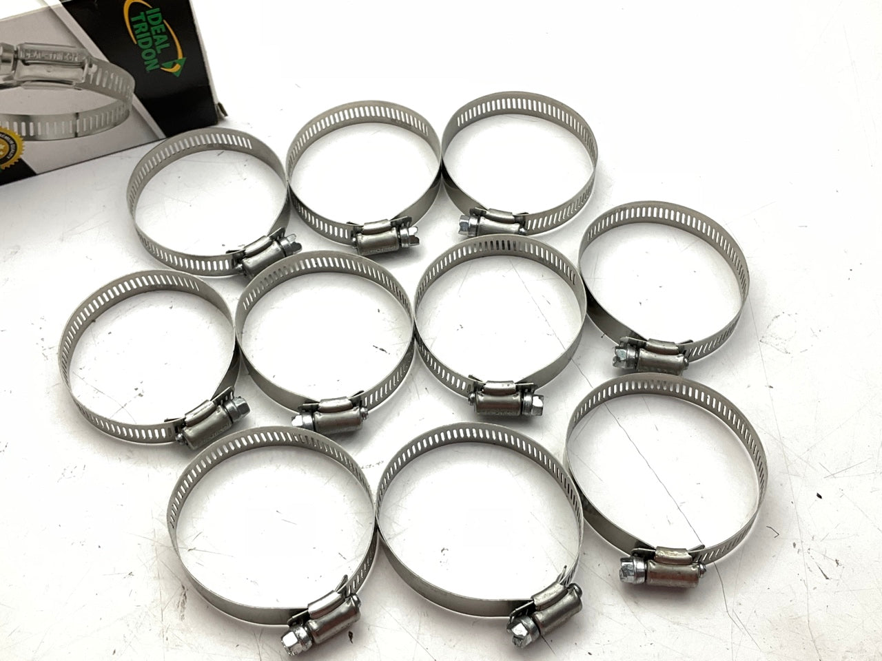 (10) Ideal 5040051 Hose Clamps, SAE Size 40, Clamping Range: 2''-3'' (51mm-76mm)