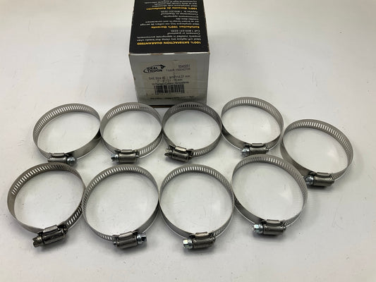 (9) Ideal 5040051 Worm Gear Hose Clamp, SAE Size # 40, 2'' To 3''