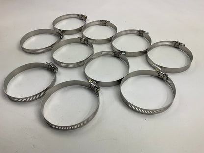 (10) Ideal 5056051 Worm Gear Hose Clamp, SAE Size # 56, 3'' To 4''