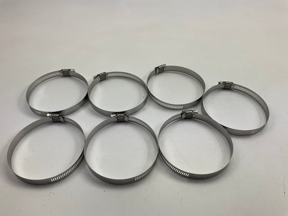 (7) Ideal 5064051 Worm Gear Hose Clamp, SAE Size # 64, 2-1/2'' To 4-1/2''