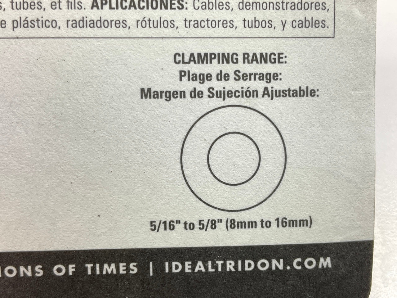 Ideal 5202058 Micro Gear Hose Clamps, 5/16'' To 5/8'', 4 PACK