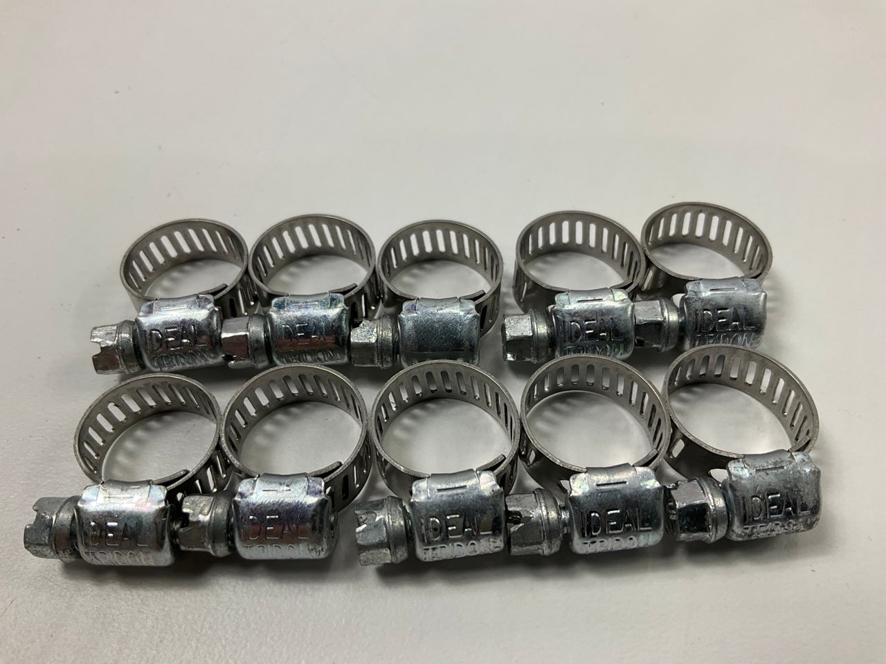 (10) Ideal 5202066 Hose Clamps, SAE Size 04, 5/16-5/8'' (8mm-16mm) Clamping Range