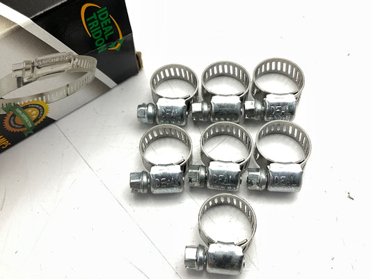 (7) Ideal 5202066 Worm Gear Hose Clamp - Size #04, 1/4'' To 5/8'' Range