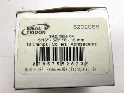 (7) Ideal 5202066 Worm Gear Hose Clamp - Size #04, 1/4'' To 5/8'' Range