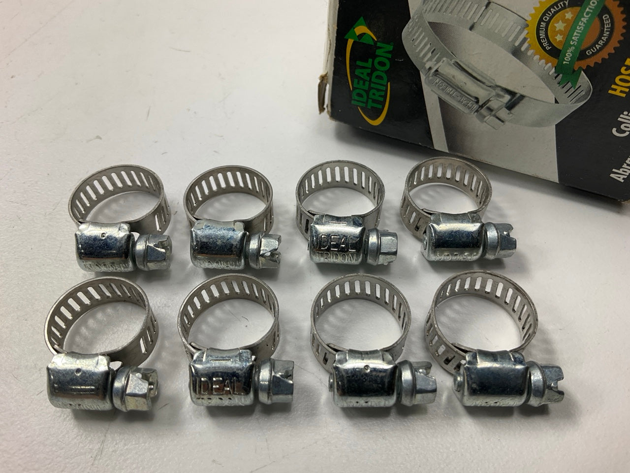 (8) Ideal 5202066 Hose Clamps, SAE Size 04, 5/16-5/8'' (8mm-16mm) Clamping Range