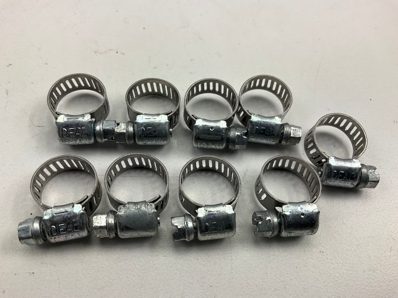 (9) Ideal 5202066 Worm Gear Hose Clamp, SAE Size # 04, 5/16'' To 5/8''