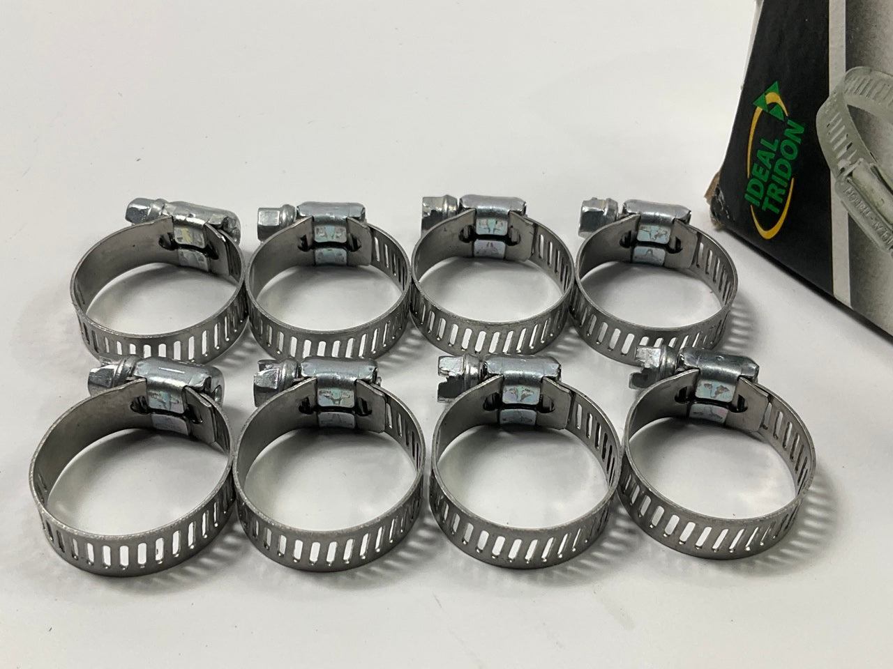 (8) Ideal 5203051 Worm Gear Hose Clamp, SAE Size # 06, 5/16'' To 7/8''