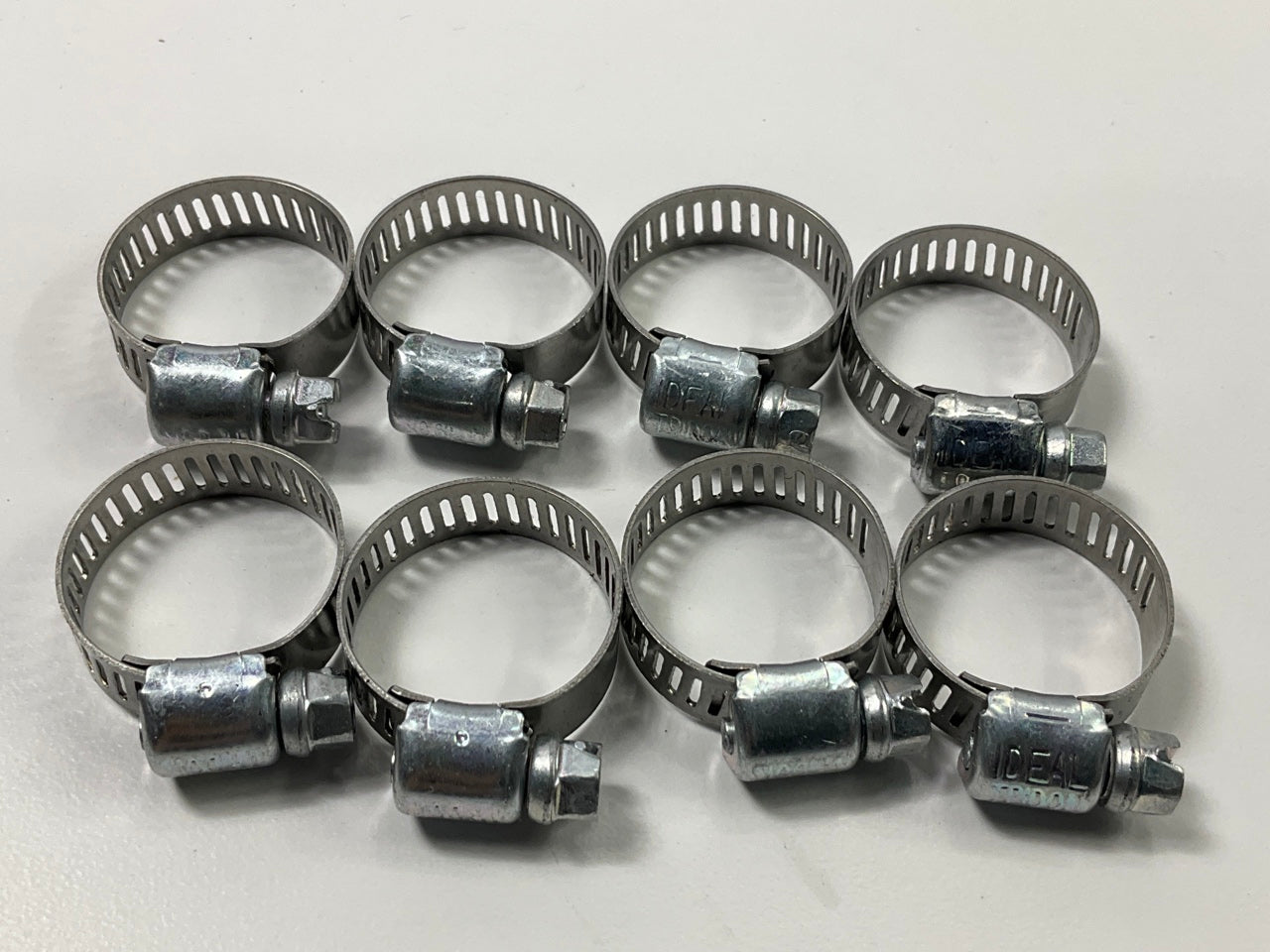 (8) Ideal 5203051 Worm Gear Hose Clamp, SAE Size # 06, 5/16'' To 7/8''