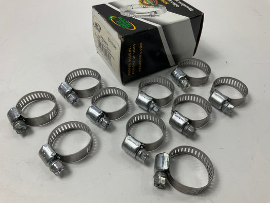 (10) Ideal 5203066 Hose Clamps, 5/16'' - 7/8'' / 8-22 Mm Clamp Range, SAE Size 06