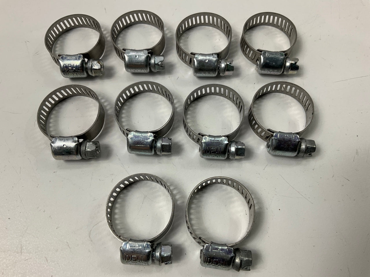 (10) Ideal 5203066 Hose Clamps, 5/16'' - 7/8'' / 8-22 Mm Clamp Range, SAE Size 06