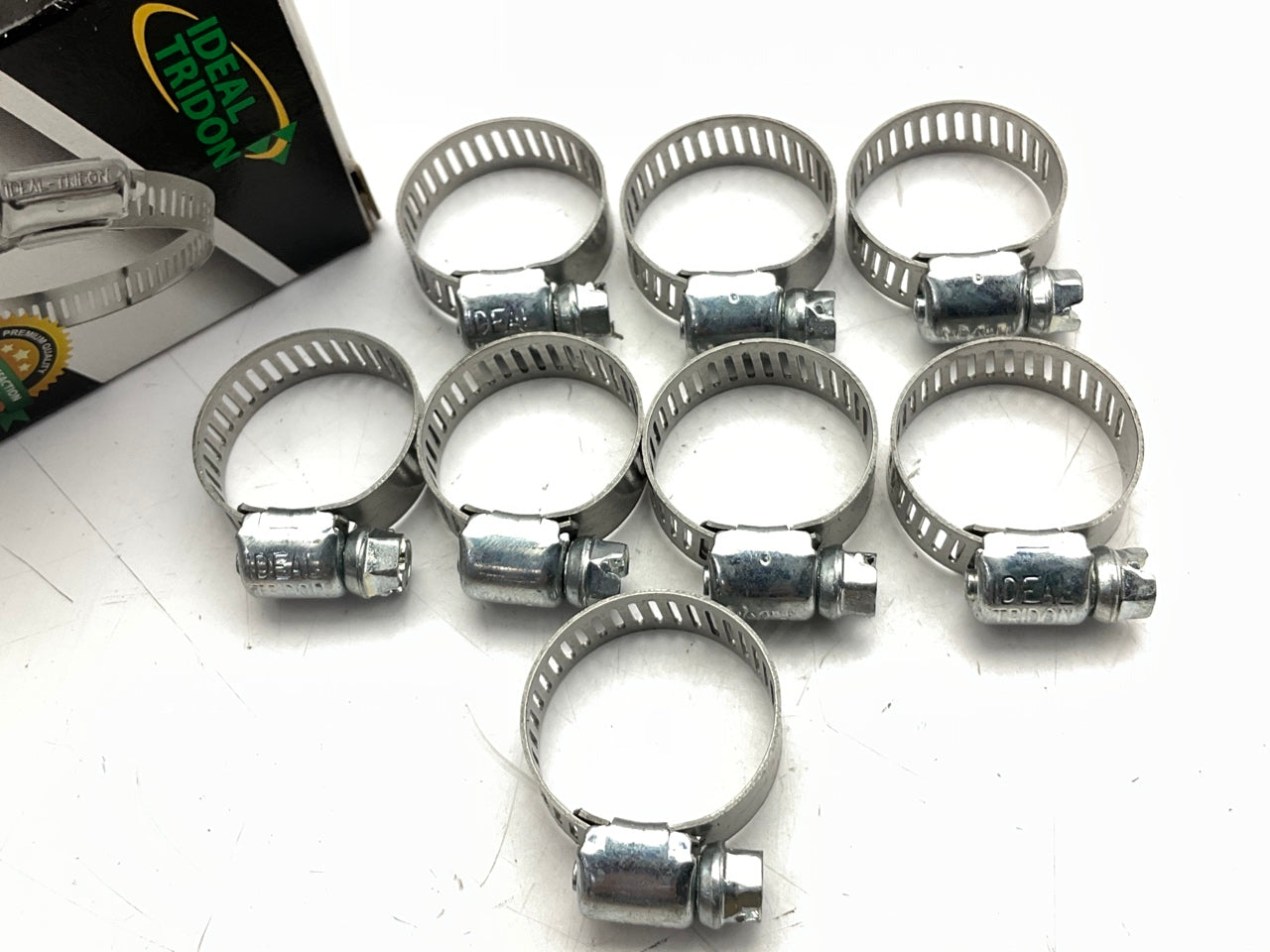 (8) Ideal 5203066 Hose Clamps, 5/16'' - 7/8'' / 8-22 Mm Clamp Range, SAE Size 06