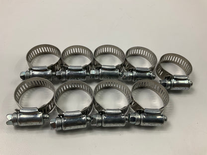 (9) Ideal 5212051 Worm Gear Hose Clamp, SAE Size # 12, 1/2'' To 1-1/4''