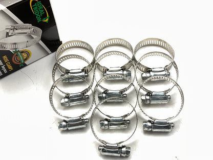 (10) Ideal 5220 Hose Clamps Min. 3/4'' - Max. 1-3/4'' (For Hose ID 3/4'' - 1-1/8'')