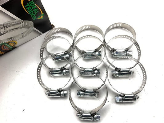 (10) Ideal 5224051 Hose Clamps,  SAE Size 24, 1'' To 2'' Clamping Range