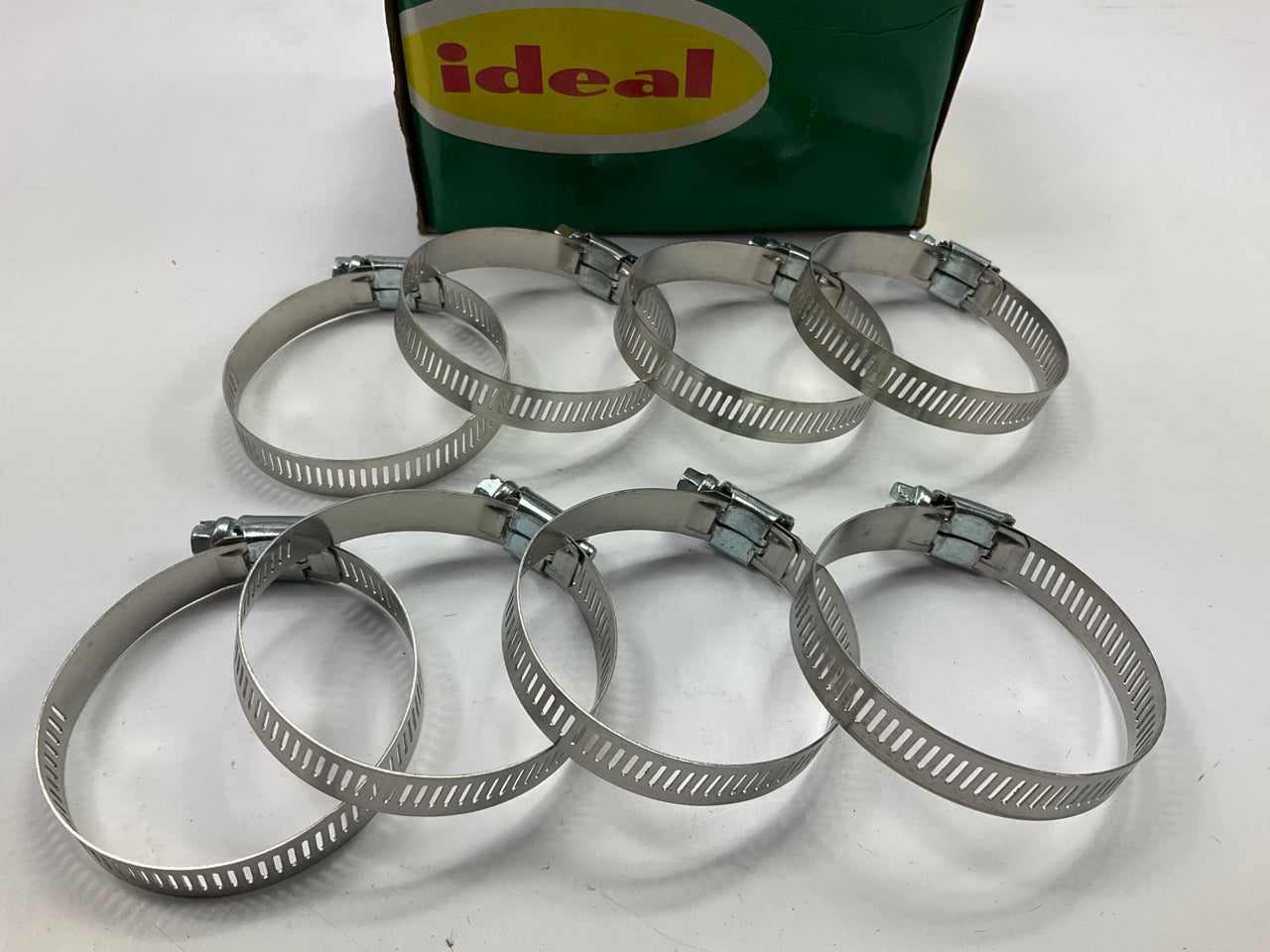 (8) Ideal 5236 Worm Gear Hose Clamp, SAE Size # 36, 1-3/4'' To 2-3/4''