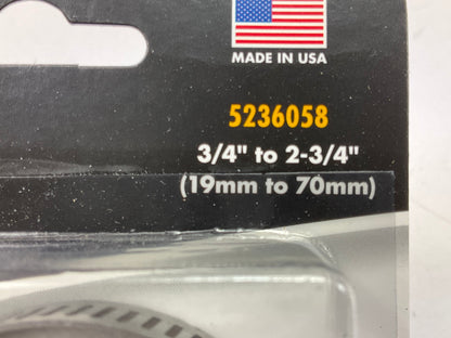 Ideal 5236058 Hose Clamps - 3/4'' To 2-3/4'' Clamping Range, SAE Size #36, 2/PACK