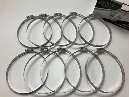 (10) Ideal 5280051 Worm Gear Hose Clamp, SAE Size # 80, 3-1/2'' To 5-1/2''