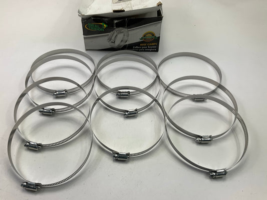 (10) Ideal 5288051 Worm Gear Hose Clamp, SAE Size # 88, 4-1/16'' To 6''