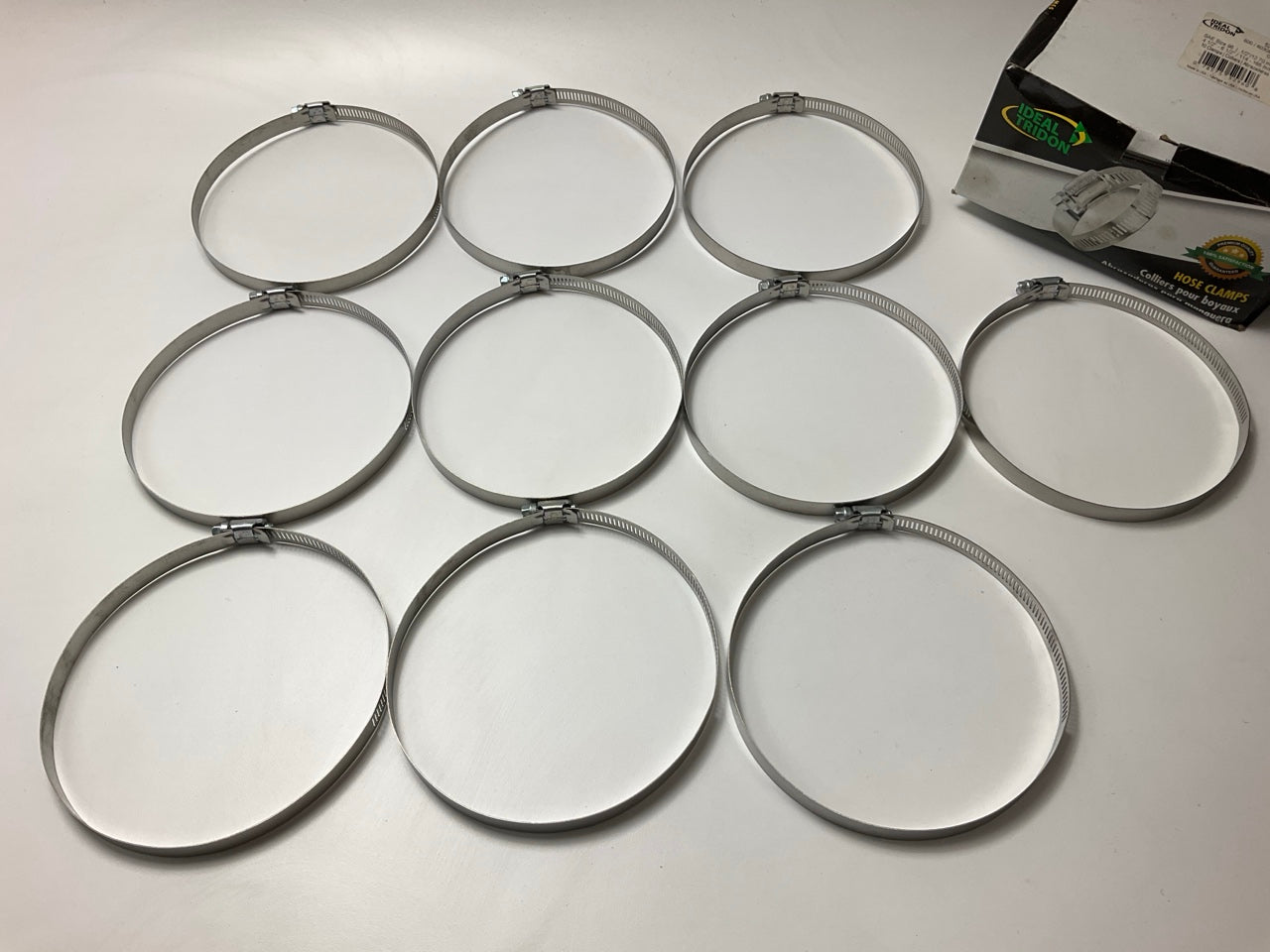 (10) Ideal 5296051 Worm Gear Hose Clamp, SAE Size # 96, 4-1/2'' To 6-1/2''