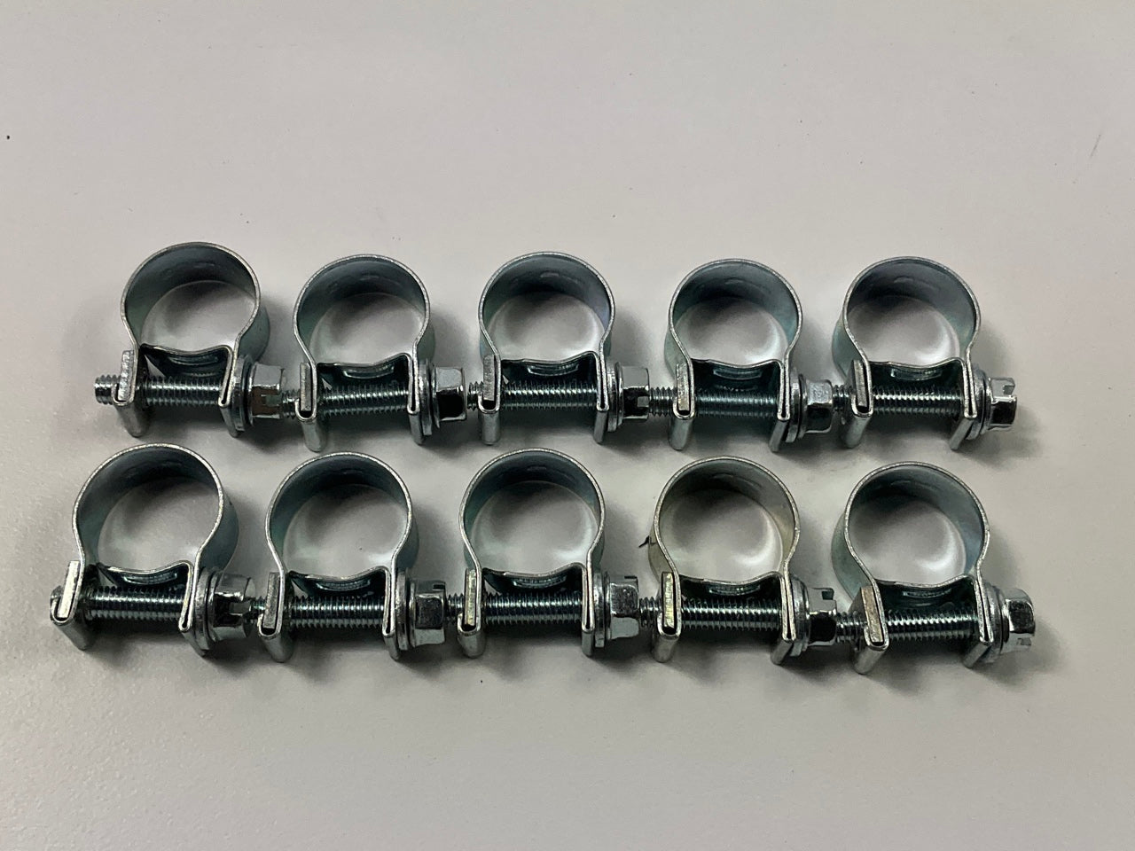 (10) Ideal 52F1551 Fuel Injector Hose Clamps, 1/2''-9/16'' (13mm-15mm) Clamp Range