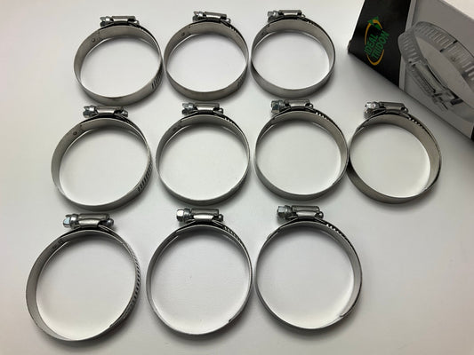 (10) Ideal 5332051 Worm Gear Hose Clamp, SAE Size # 32, 1-9/16'' To 2-1/2''