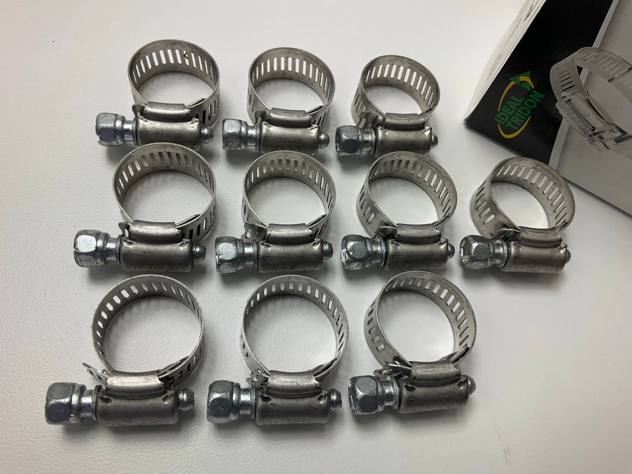 (10) Ideal 5410051 Worm Gear Hose Clamp, SAE Size # 10, 1/2'' To 1-1/16''