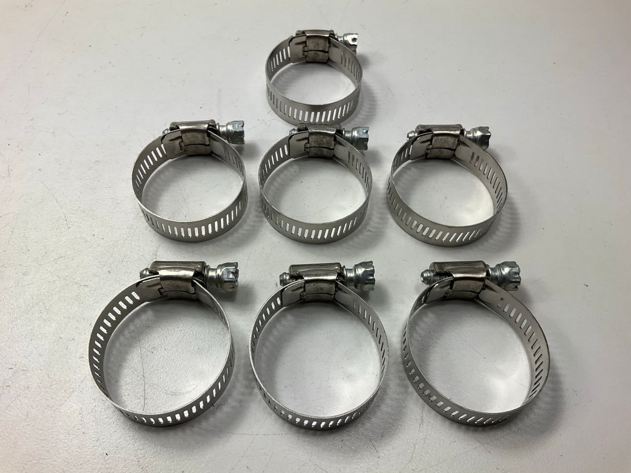 (7) Ideal 5420 Stainless Steel Worm Gear Hose Clamp - 3/4'' - 1-3/4''