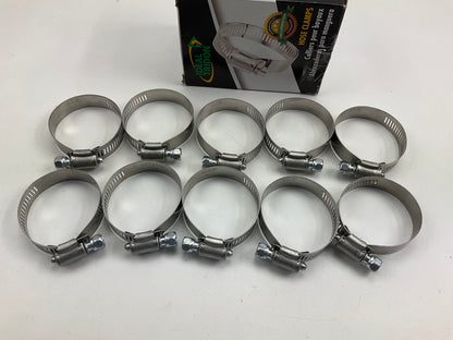 (10) Ideal 5428051 Hose Clamps 9/16'' X 1-1/4''-2-1/4'' SAE Size 28