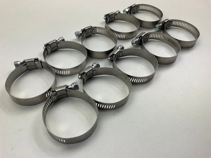 (10) Ideal 5428051 Hose Clamps 9/16'' X 1-1/4''-2-1/4'' SAE Size 28