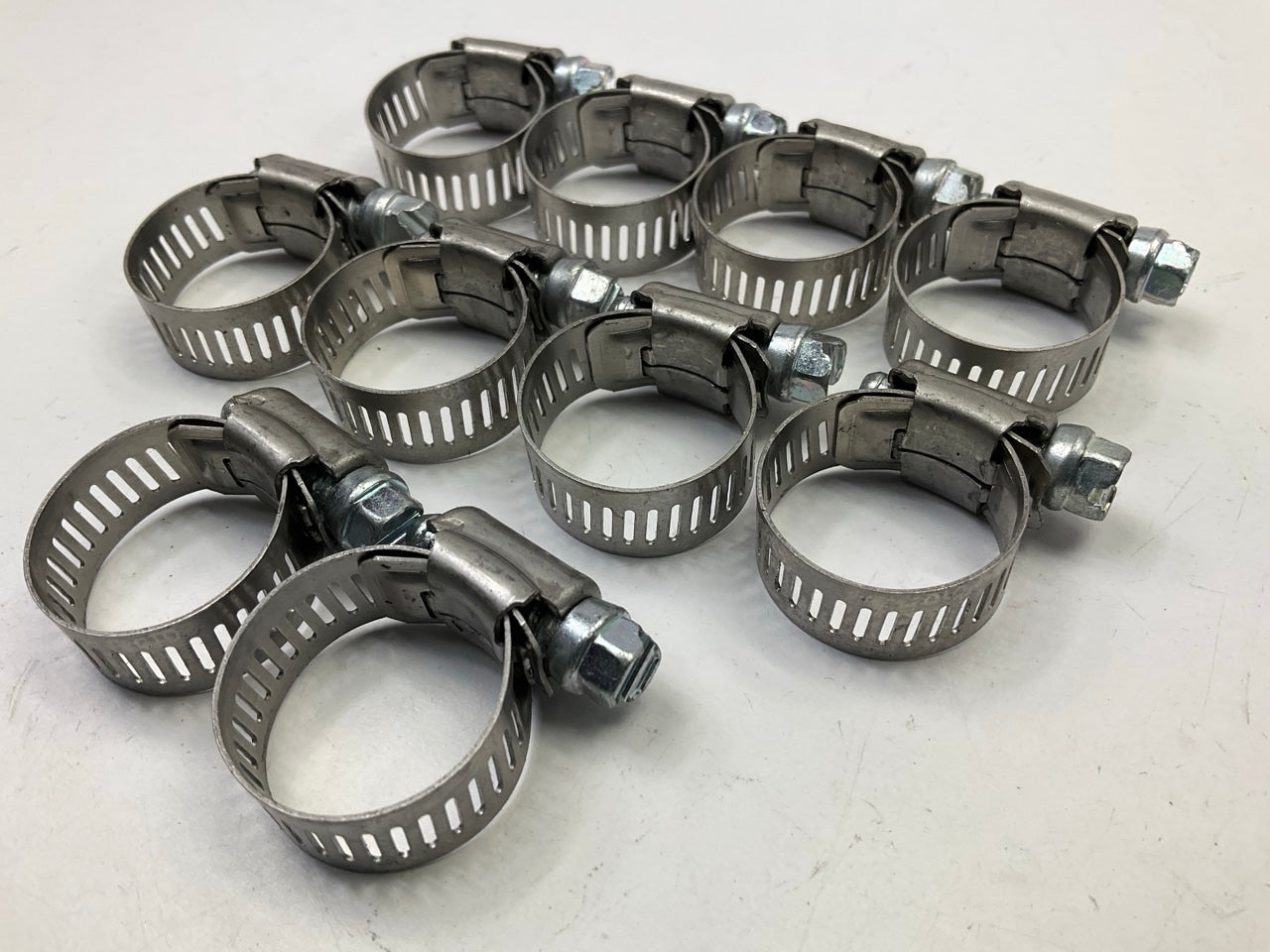 (10) Ideal 5710051 SAE Size 10, 1/2'' To 1-1/16'' Diameter Hose Clamps