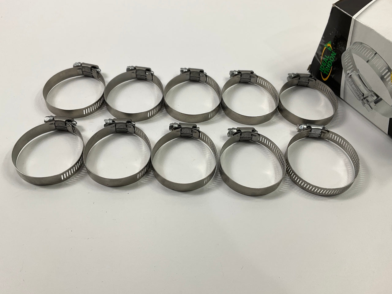 (10) Ideal 5732051 Hose Clamps Clamping Range: 1-1/2''-2-1/2'' (38-63mm), SAE #32