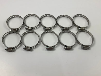 (10) Ideal 5736051 Worm Gear Hose Clamp, SAE Size # 36, 1-3/4'' To 2-3/4''