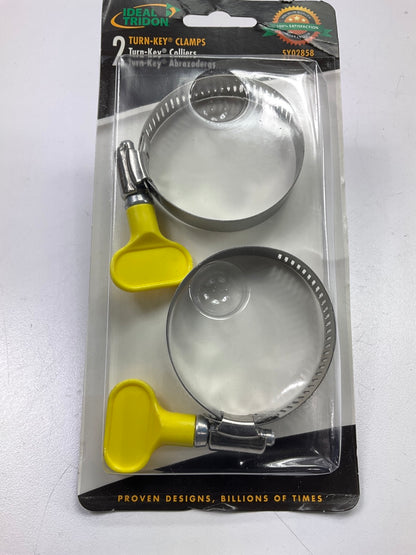 Ideal 5Y02858 Turn-Key Hose Clamps, 1-1/4'' To 2-1/4''