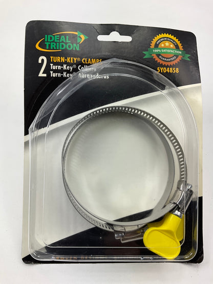 Ideal 5Y04858 Turn-Key Clamps For RV Sewer Hose 2-1/2'' To 3-1/2'' - Pack Of 2
