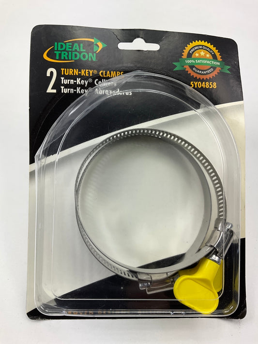 Ideal 5Y04858 Turn-Key Clamps For RV Sewer Hose 2-1/2'' To 3-1/2'' - Pack Of 2