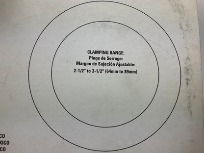 Ideal 5Y04858 Turn-Key Clamps For RV Sewer Hose 2-1/2'' To 3-1/2'' - Pack Of 2