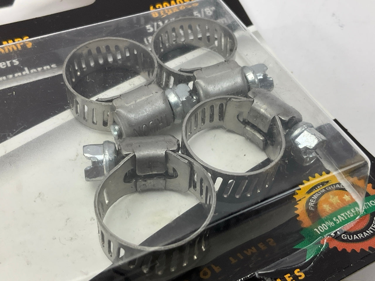 Ideal 6204058 Hy-Gear Hose Clamps 5/16'' To 5/8'', (8mm To 16mm) 4-Pack