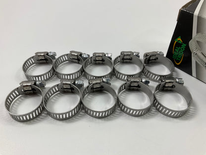 (10) Ideal 6206051 Hose Clamps -  SAE Size #6, 5/16'' To 7/8'' Diameter