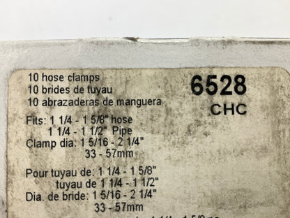 (10) Ideal 6528 Hose Clamps, Clamping Range 1-5/16'' - 2-1/4''