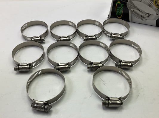 (10) Ideal 6732651 Hose Clamps Stainless Steel, 1-1/2'' - 2-1/2'' Clamping Range