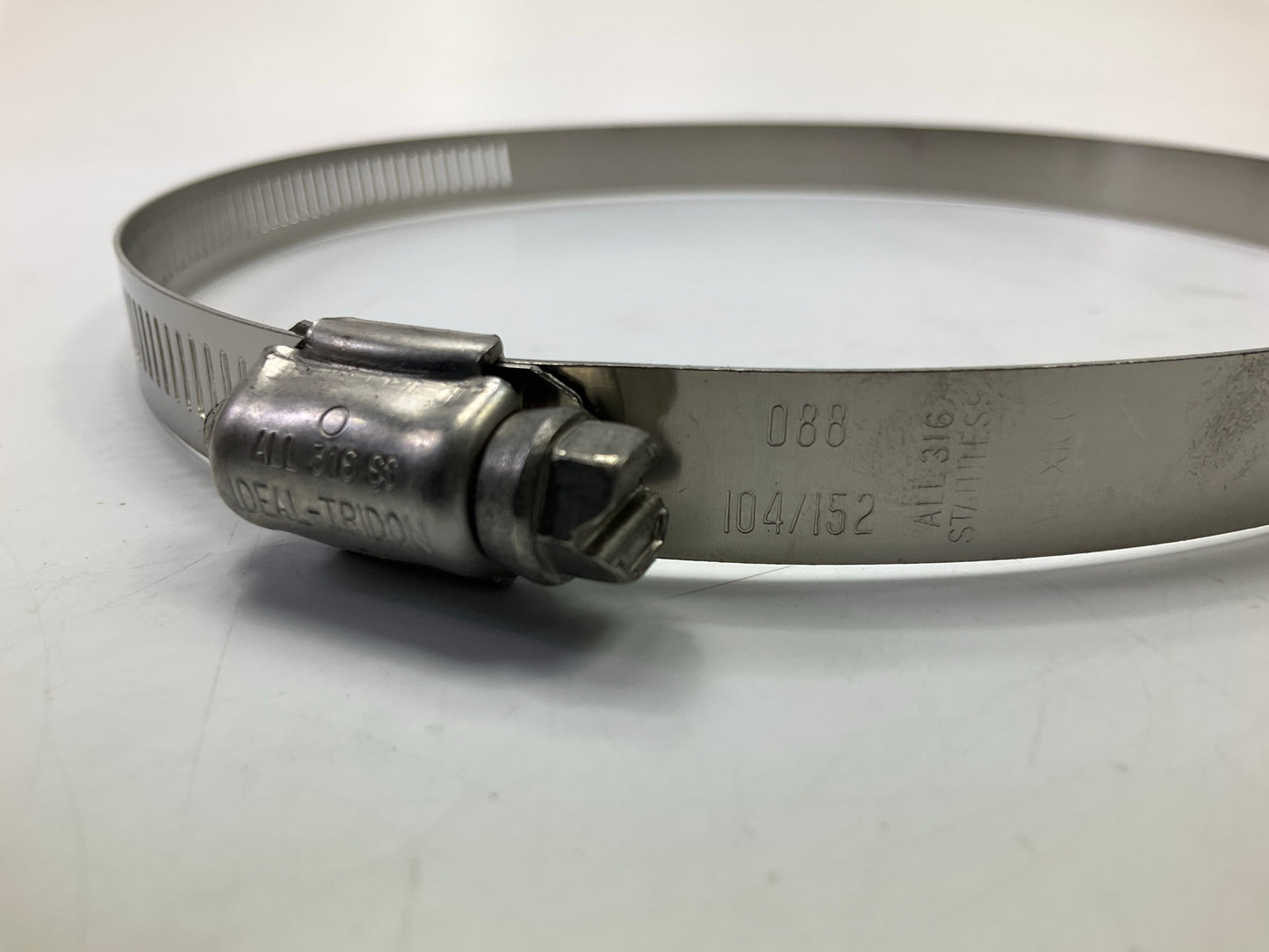 (10) Ideal 6788651 Large 316 Stainless Steel Hose Clamps, 4''- 6'' Clamping Range