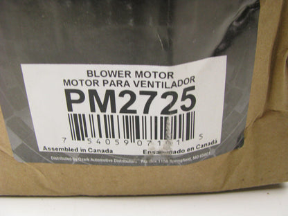 Import Direct PM2725 HVAC Blower Motor Without Wheel - Front