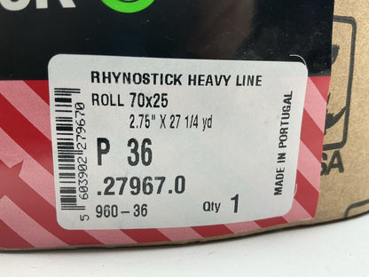 Indasa 960-36 Rhynostick 36 Grit Sandpaper  XL Long File Board Sanding Roll