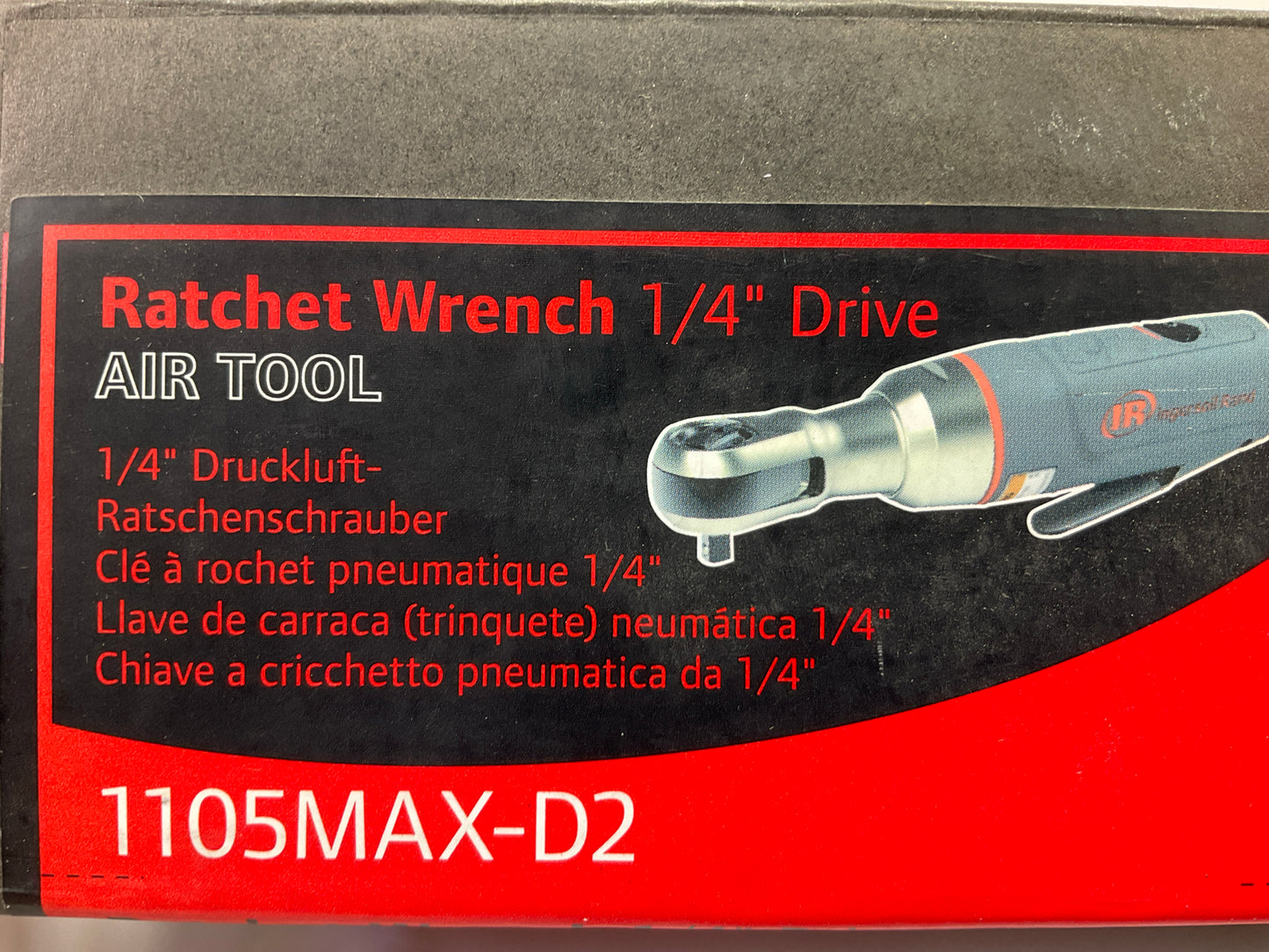 Ingersoll Rand 1105MAX-D2 1/4'' Mini Composite Air Ratchet Wrench, 30 Ft-lbs Max