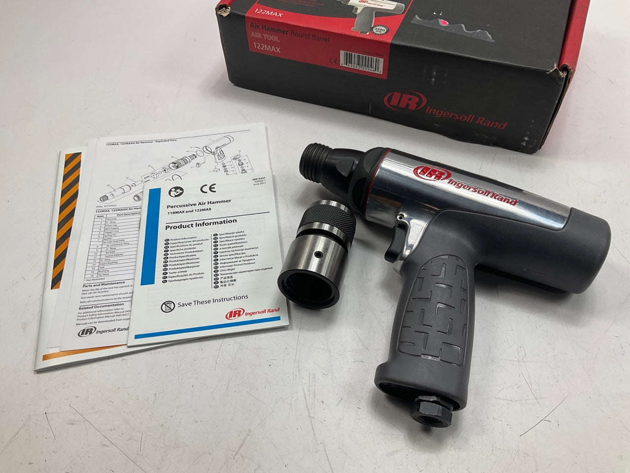 Ingersoll Rand 123MAX Vibration Reduced Round Barrel Air Hammer