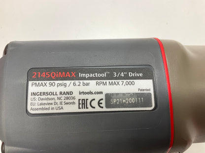 Ingersoll Rand 2145QiMAX 3/4'' Drive Air Impact Wrench 1,350 Ft-lbs